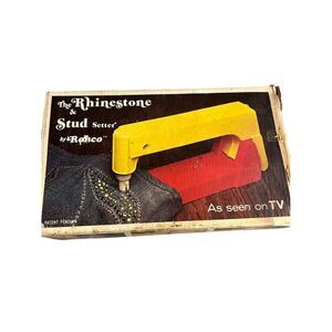 Vintage 1974 Ronco Rhinestone & Stud Setter Kit As Seen on TV